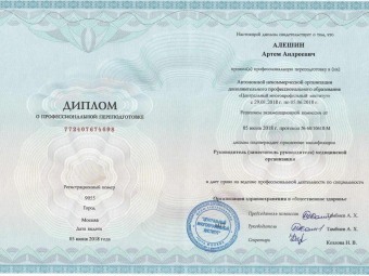 Документы Алешин Артем Андреевич