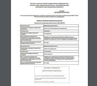 Документы Усикова Виктория Викторовна
